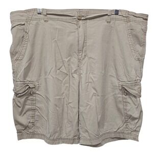 Unionbay Mens Khaki Cargo Shorts Tan Stretch Cotton Size 46 YB81714